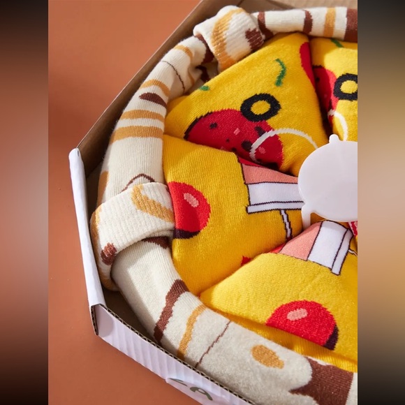 Socks, Men’s Funny Pizza Pattern Crew Socks, NEW, One Size, Packaged Like… - Picture 10 of 13